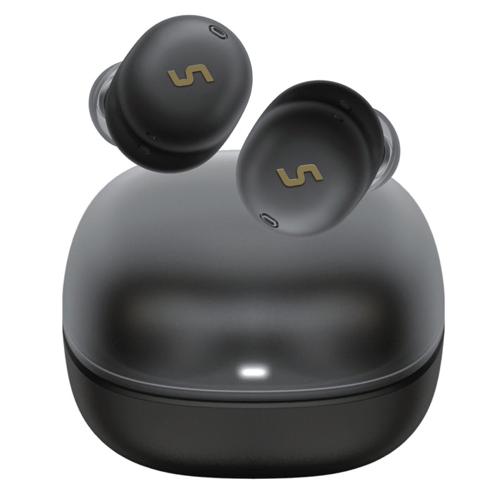 Sway Comfort Fit Ultra Portable True Wireless Headphones with Power Go Charging Case
