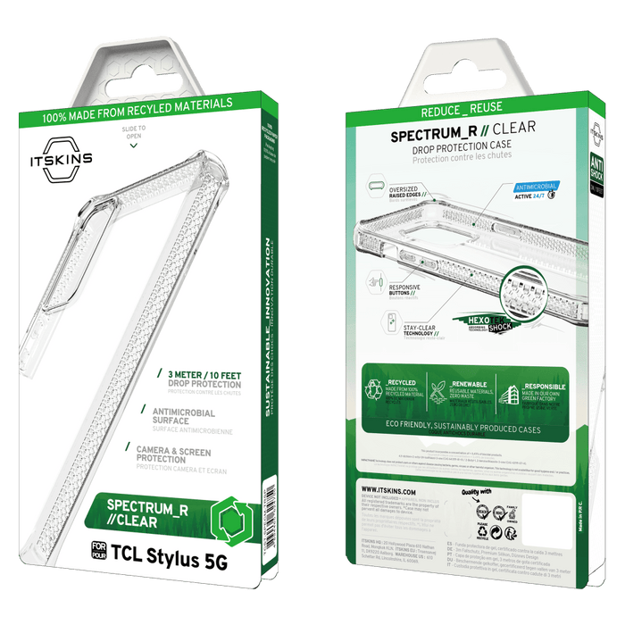 Spectrum_R  Clear Case for TCL Stylus 5G