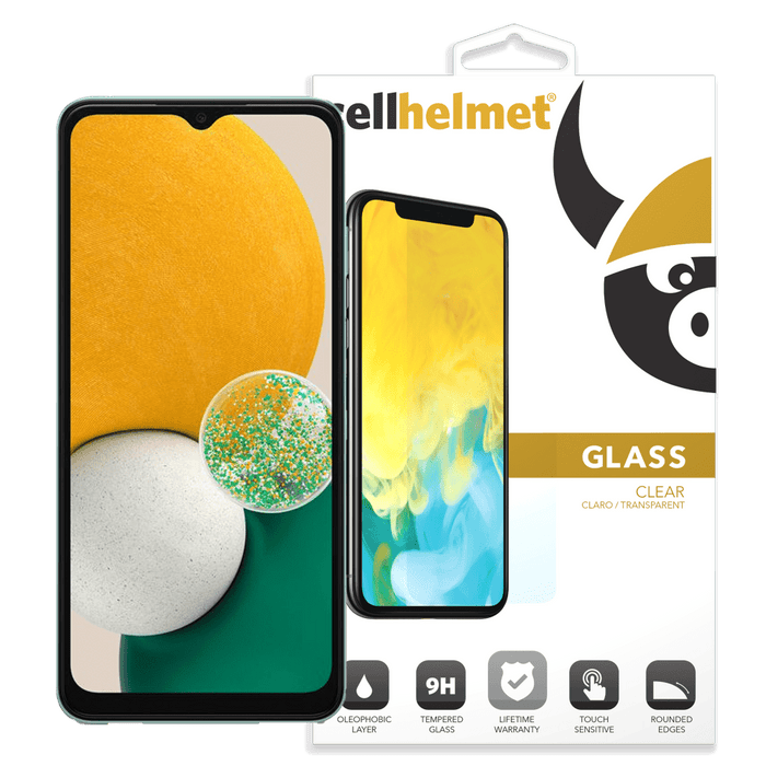 cellhelmet Tempered Glass Screen Protector for Samsung Galaxy A13 5G / A13 / A23 5G Clear
