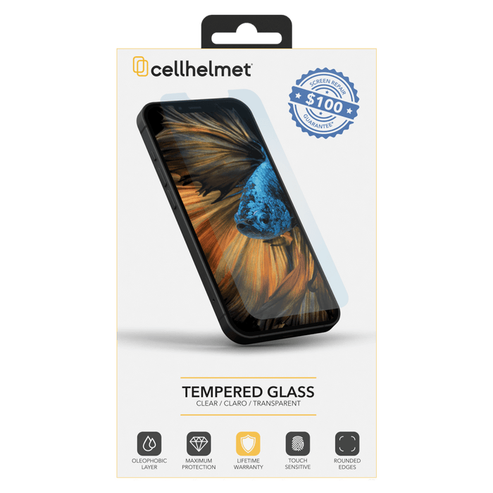 cellhelmet Tempered Glass $100 Guarantee Screen Protector for Apple iPhone 15 Clear