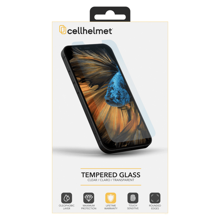 cellhelmet Tempered Glass Screen Protector for Apple iPhone 15 Clear