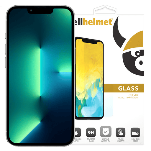 cellhelmet Tempered Glass Screen Protector for Apple iPhone 14 / 13 / 13 Pro Clear