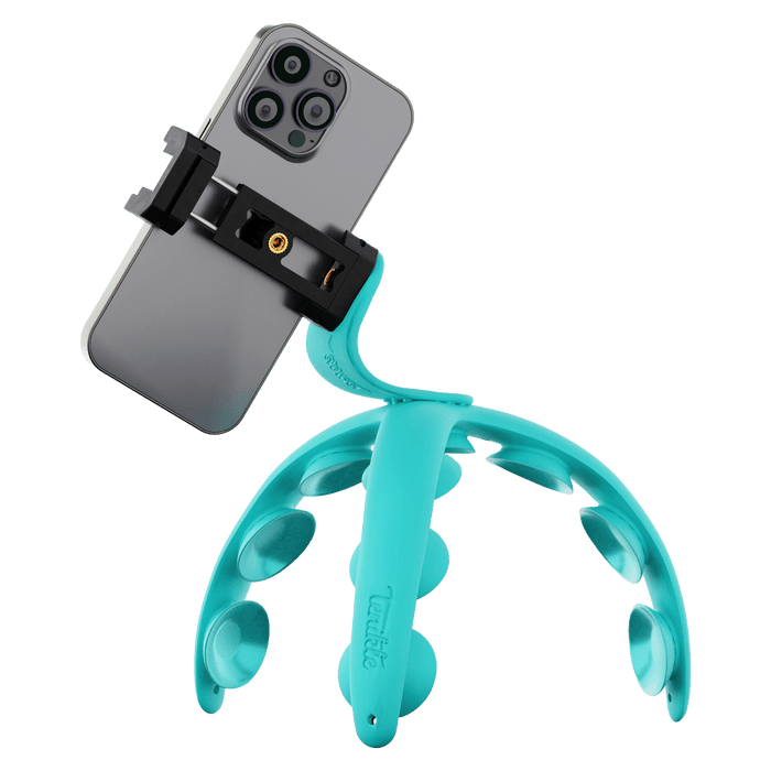 Tenikle PRO Bendable Suction Cup Tripod Mount Teal