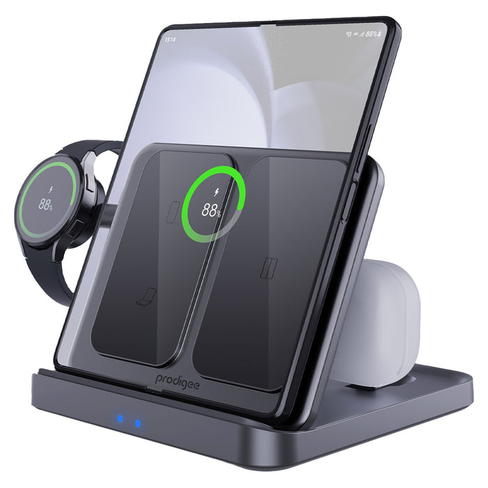 prodigee Trio Fold Station 3 in 1 Charger for Samsung Devices
