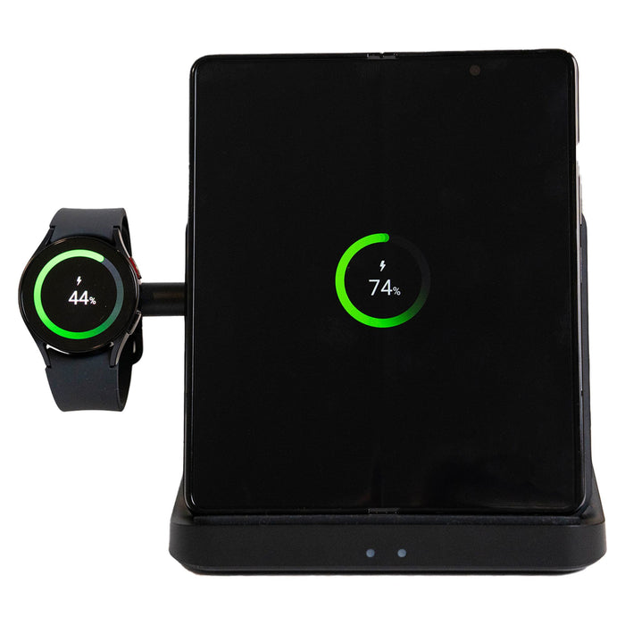 prodigee Trio Fold Station 3 in 1 Charger for Samsung Devices Gray