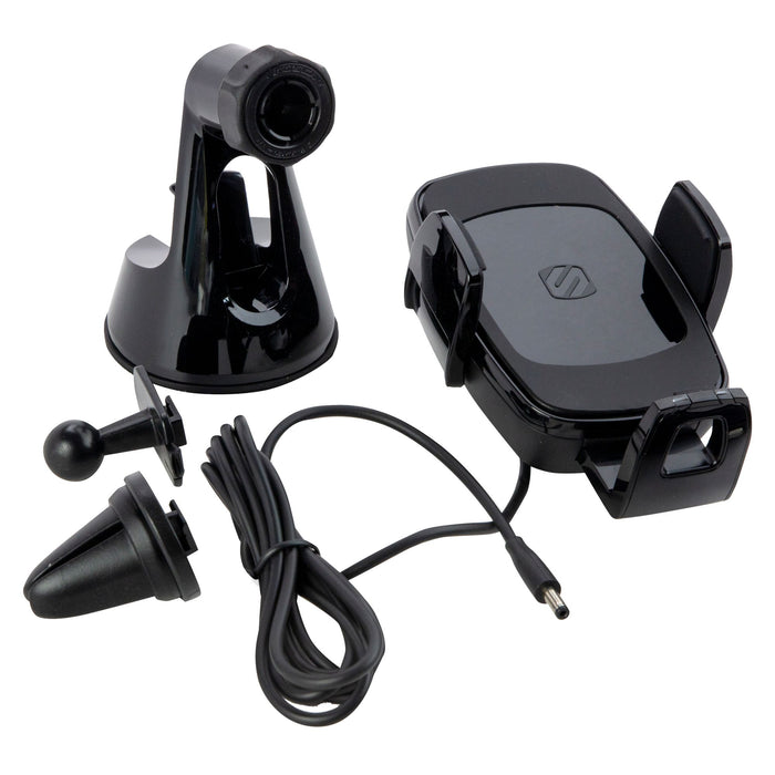 Scosche 15W Wireless Charging Universal Car Mount Black
