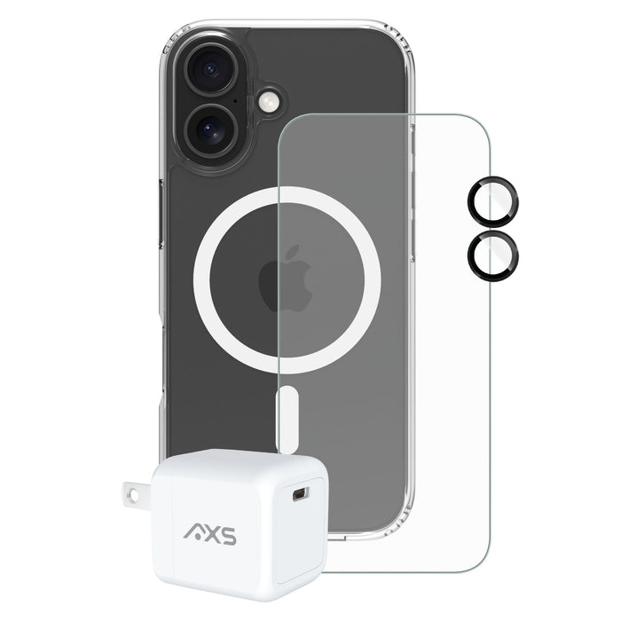 AXS ULTRA CLEAR MagSafe 4-in-1 Starter Kit Bundle for Apple iPhone 17