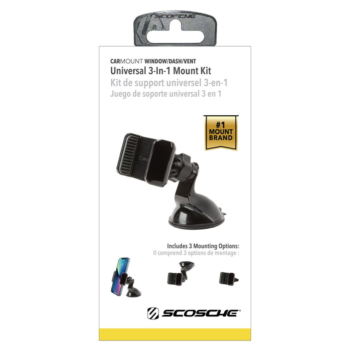 Scosche 3-In-1 Universal Mount Black