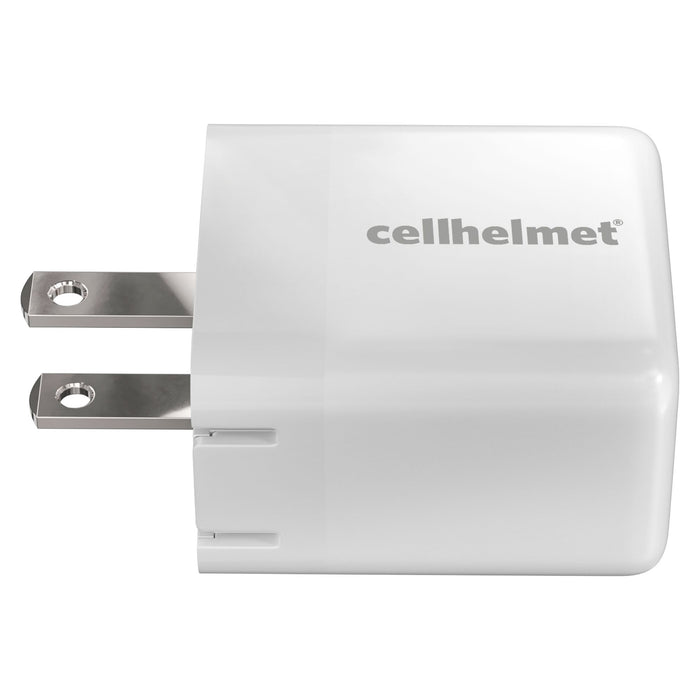 Cellhelmet USB A and USB C Dual Wall Charger 20W PD White