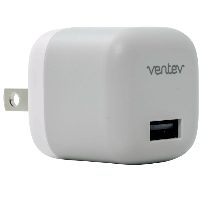 Ventev 12W USB-A Universal Mini Wall Charger and USB-A to Apple Lightning Cable