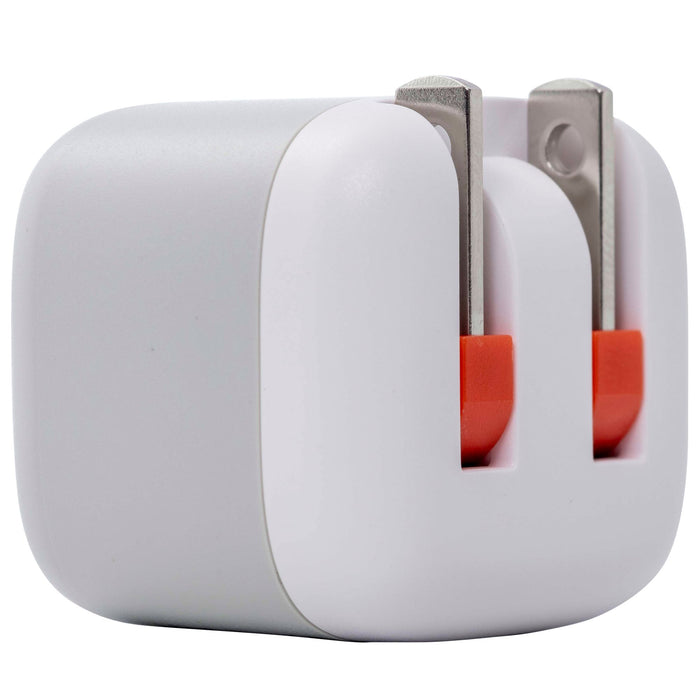 Ventev 12W USB-A Universal Mini Wall Charger and USB-A to Apple Lightning Cable White