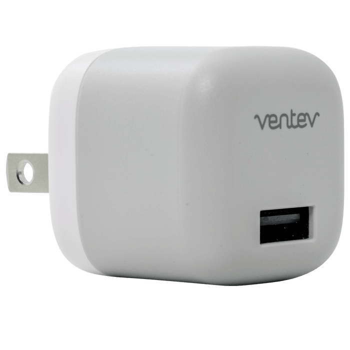 Ventev 12W USB-A Universal Mini Wall Charger and USB-A to Apple Lightning Cable