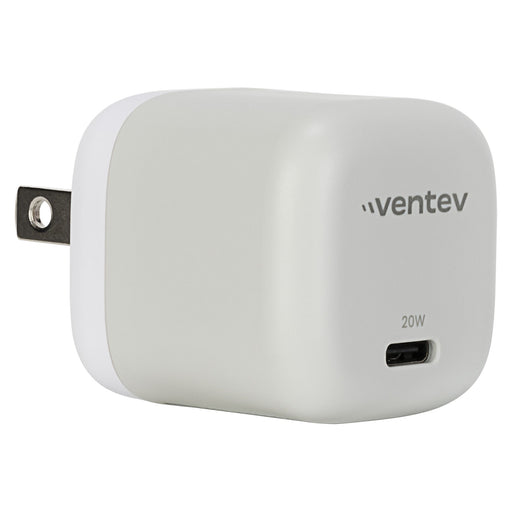 Ventev 20W ULTRAFAST USB-C Universal Mini Wall Charger and USB-C to USB-C High Speed Cable