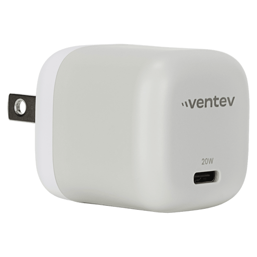 Ventev 20W ULTRAFAST USB-C Universal Mini Wall Charger and USB-C to USB-C High Speed Cable