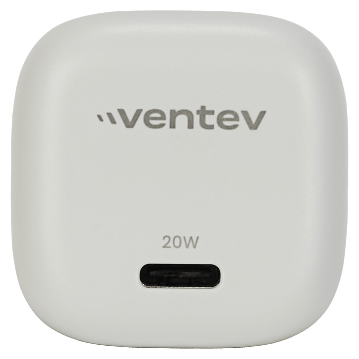 Ventev 20W ULTRAFAST USB-C Universal Mini Wall Charger and USB-C to USB-C High Speed Cable -