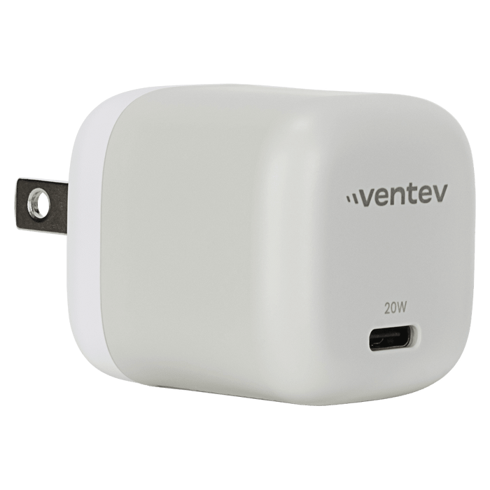 Ventev 20W ULTRAFAST USB C Universal Mini Wall Charger and USB C to Apple Lightning Cable