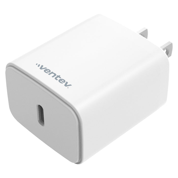 Ventev 20W ULTRAFAST USB-C Universal Wall Charger with USB-C to Apple Lightning Cable
