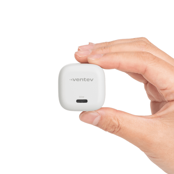 Ventev 30W Mini Wall Charger and USB C to Apple Lightning Cable