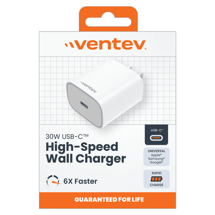 Ventev 30W ULTRAFAST USB C Universal Wall Charger
