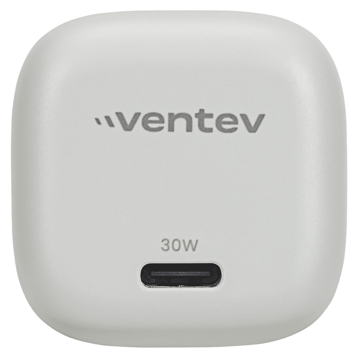 Ventev 30W ULTRAFAST USB C Universal GaN Mini Wall Charger White