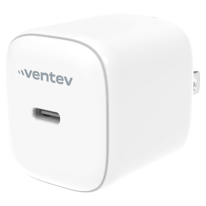 Ventev 45W ULTRAFAST USB-C Universal GaN Mini Wall Charger White