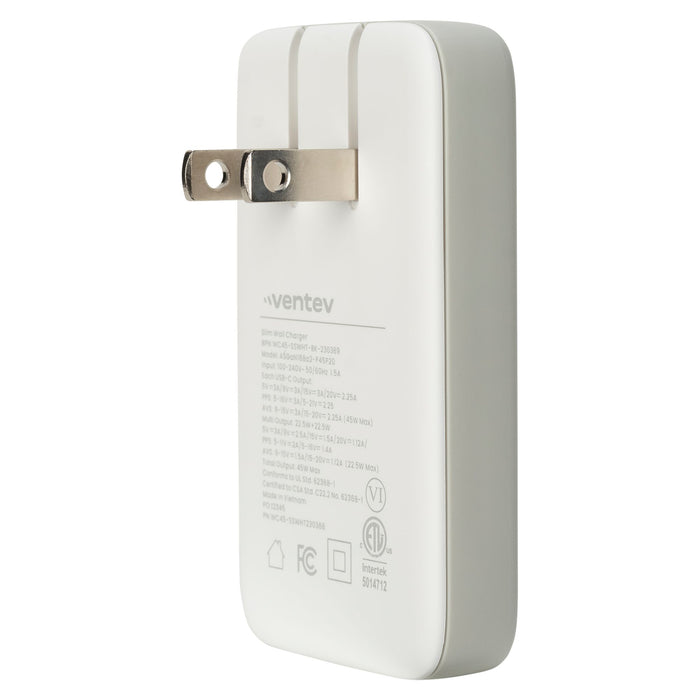 Ventev 45W Dual Slim USB-C Wall Charger