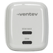 Ventev 65W ULTRAFAST USB-C Universal Dual GaN Mini Wall Charger