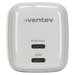 Ventev 65W ULTRAFAST USB C Universal Dual GaN Mini Wall Charger