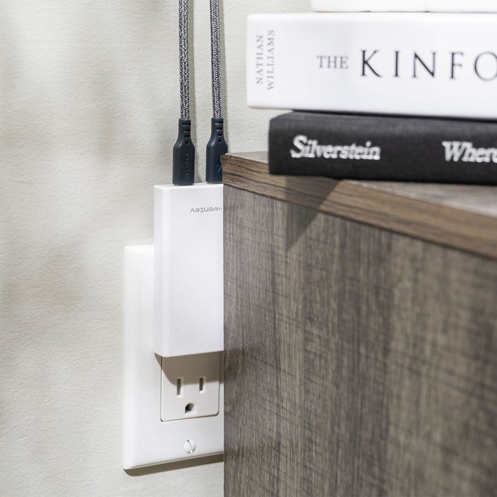 Ventev 65W Dual USB-C GaN ULTRAFAST Slim Wall Charger