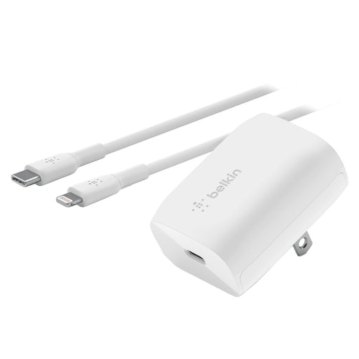 Belkin BoostCharge USB-C Wall Charger 20W and USB-C to Lighting Cable 1m / 3.3ft