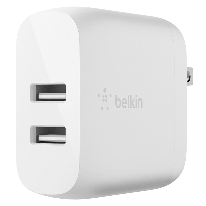 Belkin Dual Port USB A 24W Wall Charger White
