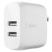 Belkin Dual Port USB A 24W Wall Charger