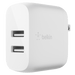 Belkin Dual Port USB A 24W Wall Charger