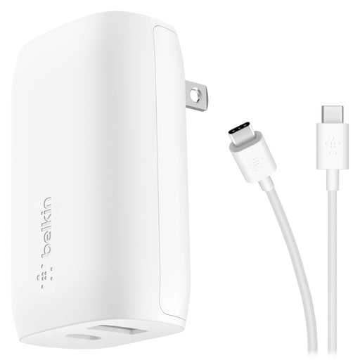 Belkin BoostCharge Dual Port USB-A and USB-C PD 37W Wall Charger with PPS