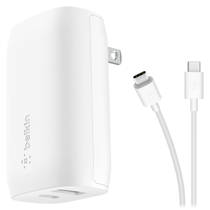 Belkin Dual Port USB A and USB C PD 37W Wall Charger with PPS