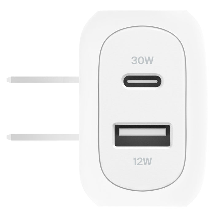 Belkin BoostCharge Dual Wall Charger PD 42W White