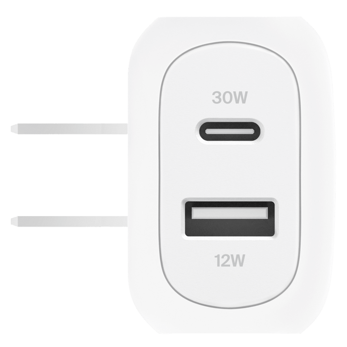 Belkin BoostCharge Dual Wall Charger PD 42W White