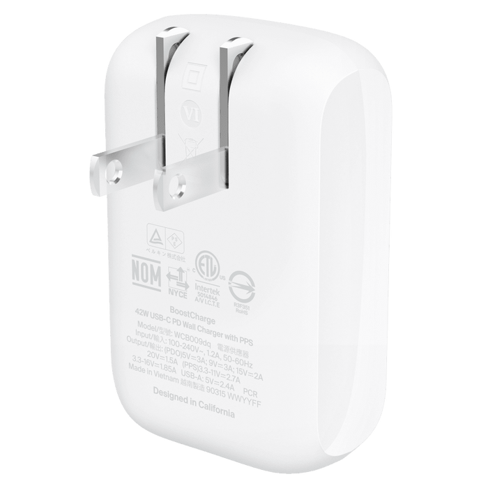 Belkin BoostCharge Dual Wall Charger PD 42W White