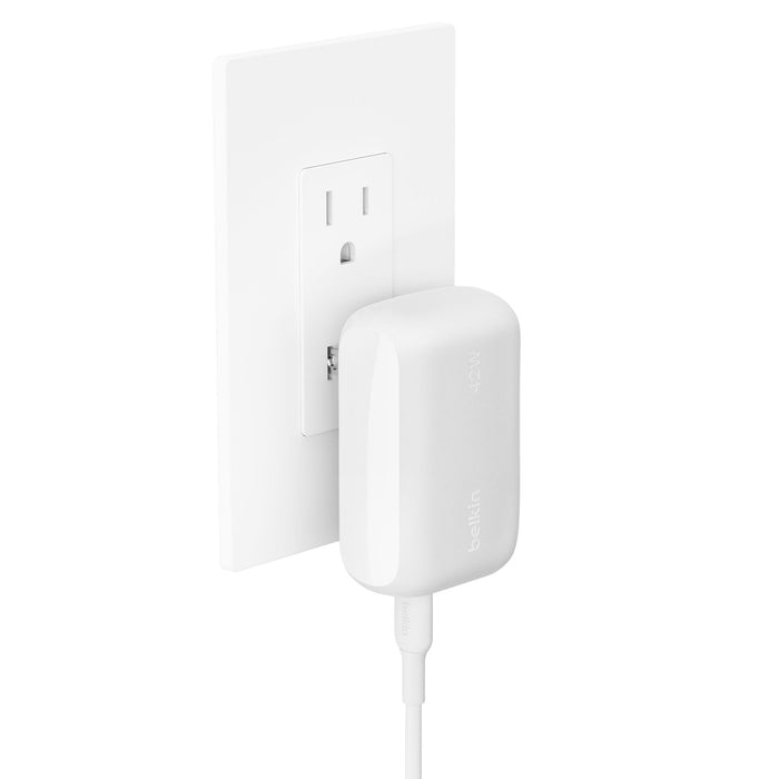 Belkin BoostCharge Dual Wall Charger PD 42W White