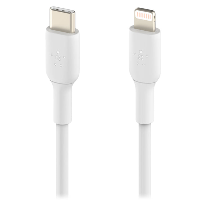 Belkin Dual Port USB A 24W Wall Charger with USB A to USB C Cable 3ft White