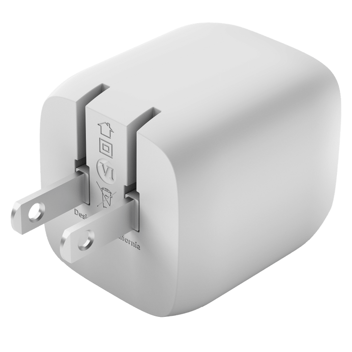 Belkin Dual Port USB C PD Wall Charger with PPS 45W White