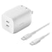 Belkin 65W Dual USB C GaN Wall Charger with PPS and USB C to USB C Cable