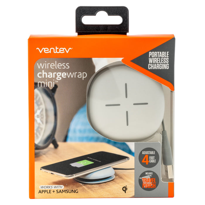 Ventev 5W Chargewrap Mini Wireless Charger Gray