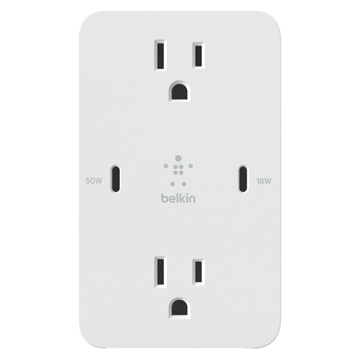 Belkin BoostCharge GaN USB C Wall Plate 68W