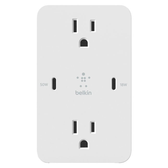 Belkin BoostCharge GaN USB C Wall Plate 68W