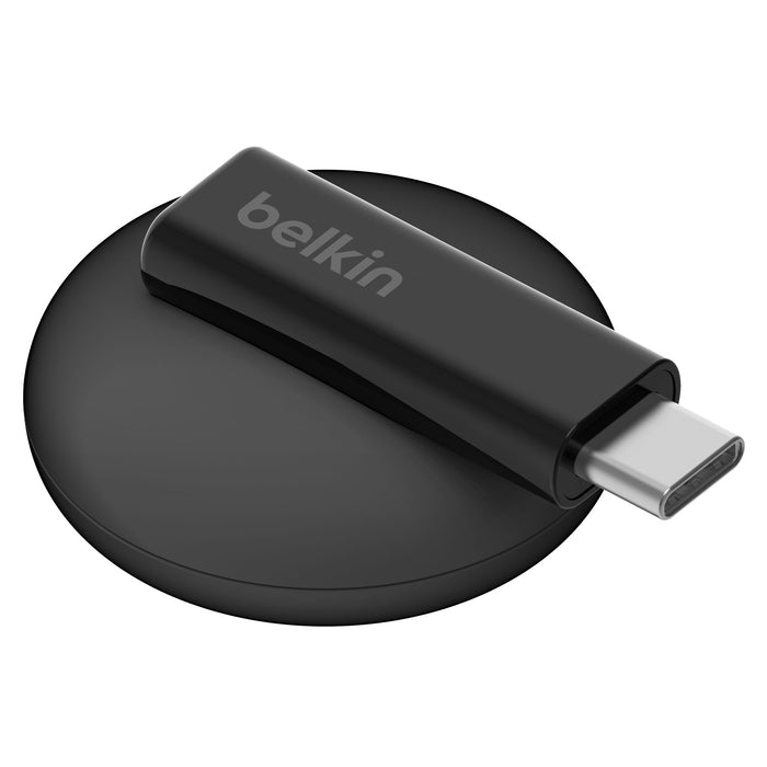 Belkin BoostCharge Portable USB C Apple Watch Charger Black