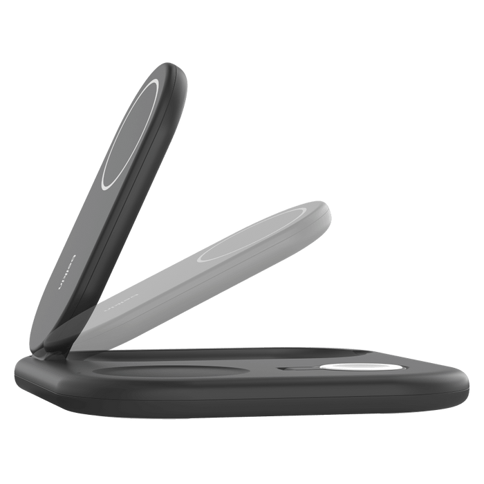 Belkin BoostCharge 3 in 1 Magnetic Foldable Wireless Charger with Qi2 15W Black