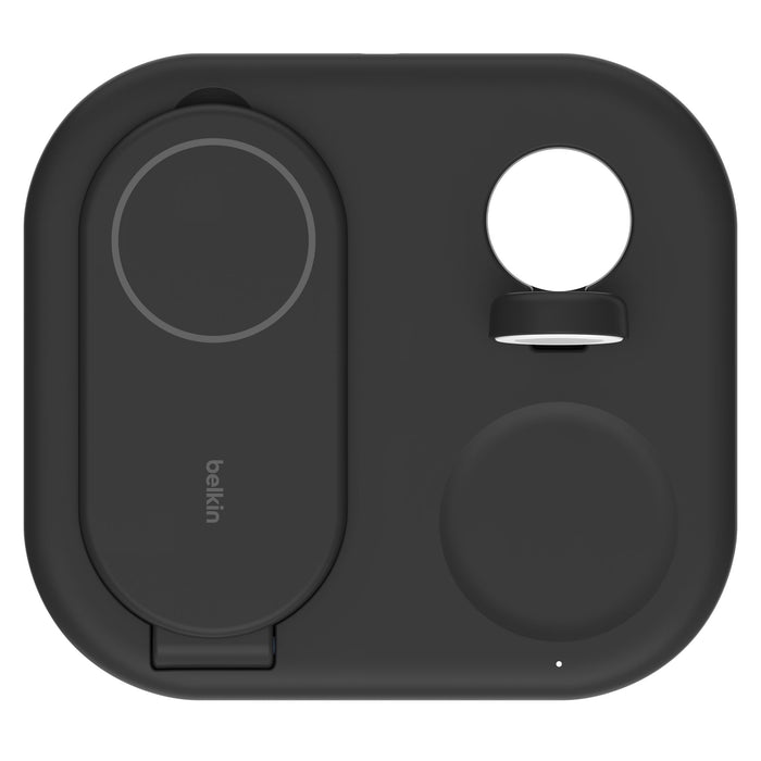 Belkin BoostCharge 3 in 1 Magnetic Foldable Wireless Charger with Qi2 15W Black