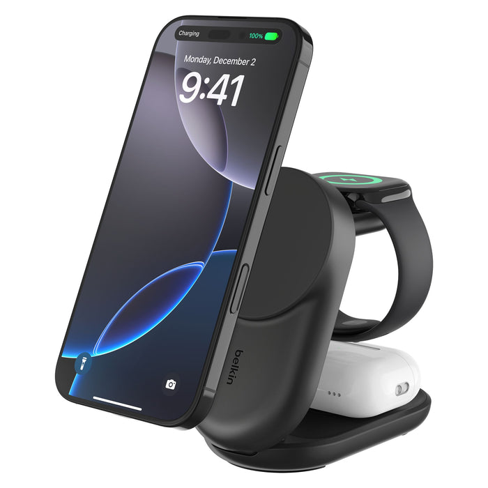 Belkin UltraCharge 3-in-1 Foldable Magnetic Charger with Qi2 25W