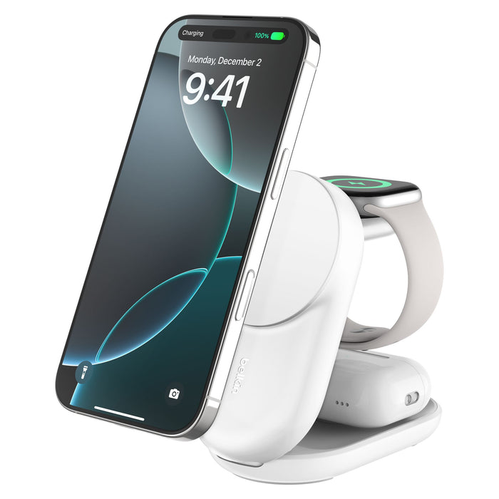 Belkin UltraCharge 3-in-1 Foldable Magnetic Charger with Qi2 25W